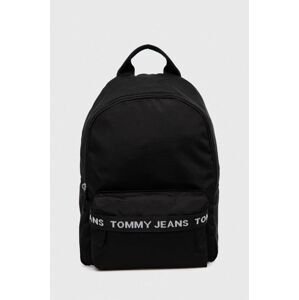 Batoh Tommy Jeans dámský, černá barva, velký, s aplikací