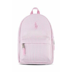 Dětský batoh Polo Ralph Lauren růžová barva, malý, vzorovaný