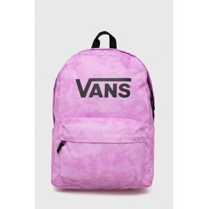 Dětský batoh Vans GR GIRLS REALM BACKP CYCLAMEN fialová barva, velký, s potiskem