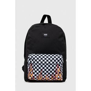 Dětský batoh Vans BY NEW SKOOL BACKPAC černá barva, malý, vzorovaný