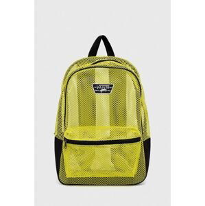 Dětský batoh Vans MESH NEW SKOOL BACKPACK EVENING PRIMROS žlutá barva, velký, s aplikací