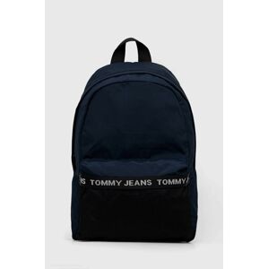 Batoh Tommy Jeans pánský, tmavomodrá barva, velký, s potiskem