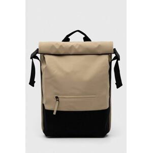 Batoh Rains 13760 Trail Rolltop Backpack béžová barva, velký, hladký