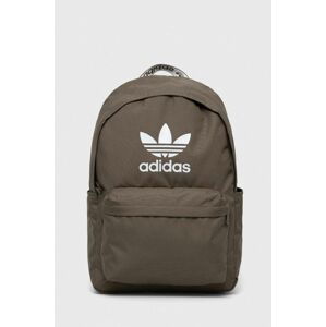 Batoh adidas Originals zelená barva, velký, s potiskem