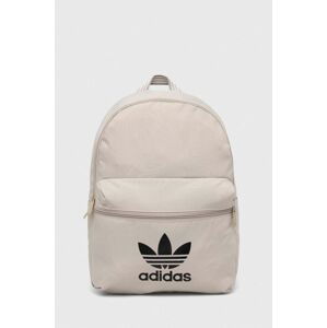 Batoh adidas Originals béžová barva, velký, s potiskem