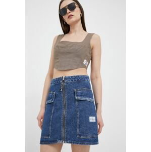 Džínová sukně Calvin Klein Jeans mini, áčková