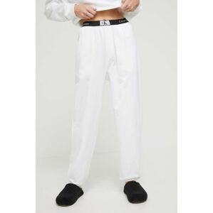 Bavlněné kalhoty Calvin Klein Underwear bílá barva