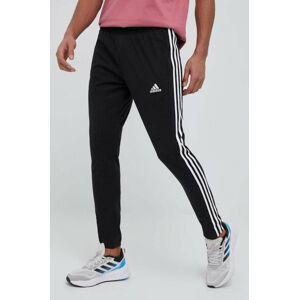 Tréninkové kalhoty adidas Essentials černá barva, s aplikací, IC0044