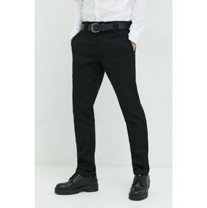 Kalhoty Dickies pánské, černá barva, přiléhavé, DK0A4XK8BLK1-BLACK