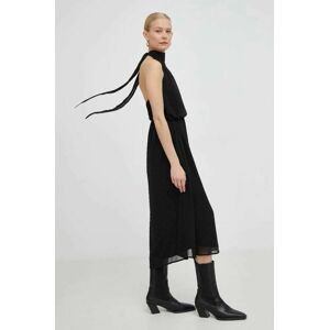 Šaty Bruuns Bazaar Impatiens Gabby černá barva, maxi