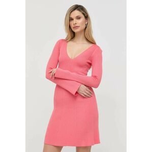 Šaty Patrizia Pepe růžová barva, mini