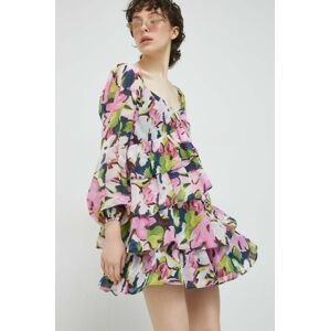 Šaty Abercrombie & Fitch tmavomodrá barva, mini