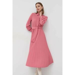 Šaty Marella růžová barva, maxi