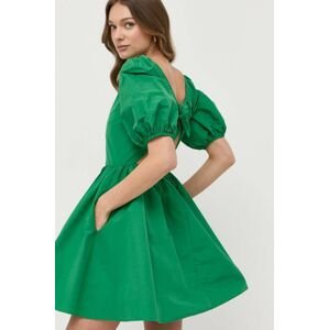 Šaty Red Valentino zelená barva, mini