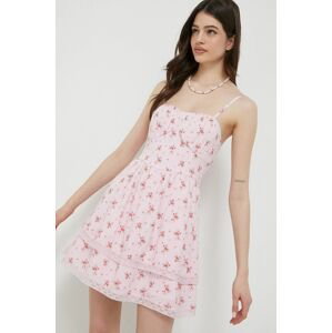 Šaty Hollister Co. růžová barva, mini