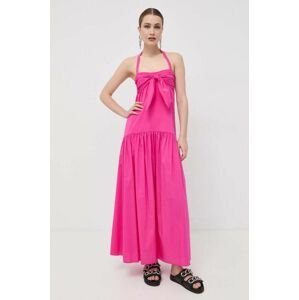 Šaty Liu Jo růžová barva, maxi