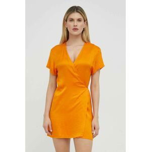 Šaty American Vintage oranžová barva, mini