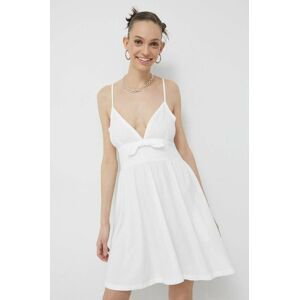Šaty Roxy bílá barva, mini