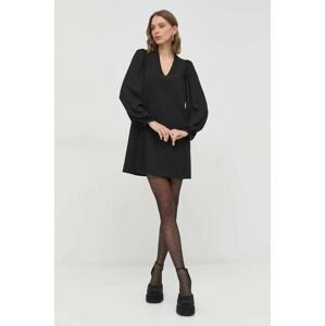 Šaty MAX&Co. černá barva, mini, oversize