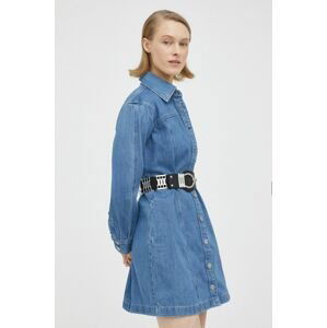 Džínové šaty Levi's mini, oversize