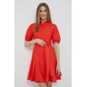 Bavlněné šaty Pennyblack červená barva, mini