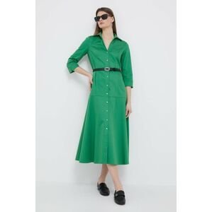 Šaty Pennyblack zelená barva, midi