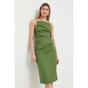 Šaty Marella Filing zelená barva, mini