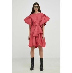 Šaty MMC STUDIO růžová barva, mini