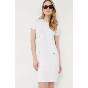 Šaty Luisa Spagnoli bílá barva, mini