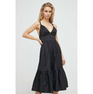 Plážové šaty Max Mara Beachwear černá barva