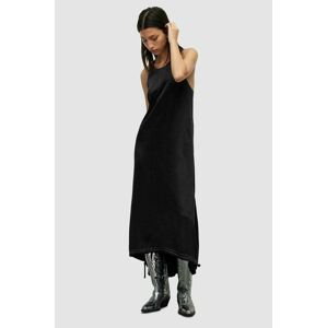 Šaty a svetr AllSaints černá barva, maxi, oversize
