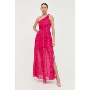 Šaty Morgan růžová barva, maxi