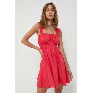 Šaty Abercrombie & Fitch x The Trevor Project růžová barva, mini