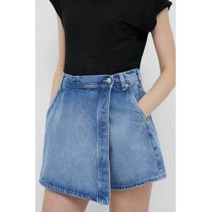 Džínové šortky Pepe Jeans Tammy dámské, hladké, high waist