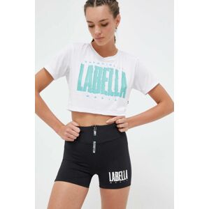 Tréninkové šortky LaBellaMafia Acqua černá barva, s potiskem, high waist