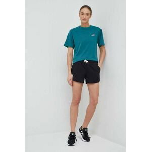 Kraťasy Under Armour dámské, černá barva, melanžové, high waist