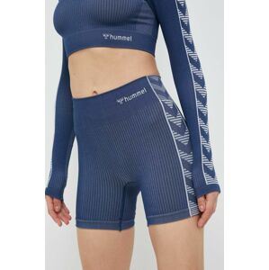 Tréninkové šortky Hummel Blaze s potiskem, high waist