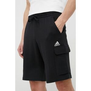Bavlněné šortky adidas černá barva, HA4338