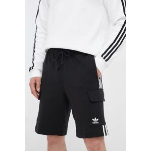 Bavlněné šortky adidas Originals černá barva, IA6334-BLACK