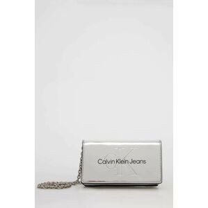 kabelka Calvin Klein Jeans stříbrná barva