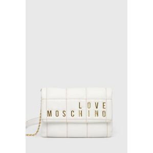 Kabelka Love Moschino bílá barva