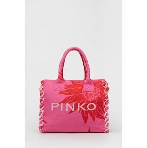 Plážová taška Pinko růžová barva
