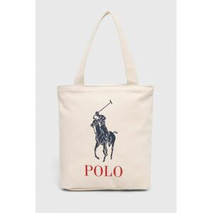 Dětská kabelka Polo Ralph Lauren béžová barva