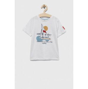 Dětské bavlněné tričko Birba&Trybeyond bílá barva, s potiskem