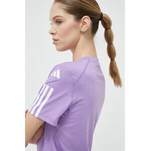 Tréninkové tričko adidas Performance Training Essentials fialová barva