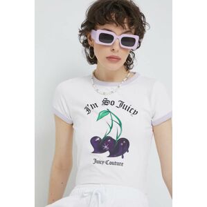 Tričko Juicy Couture bílá barva