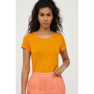 Tričko Sisley oranžová barva