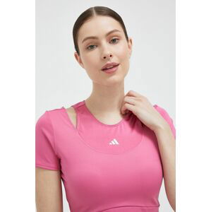 Tréninkové tričko adidas Performance HIIT růžová barva