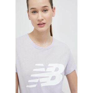 Tričko New Balance fialová barva