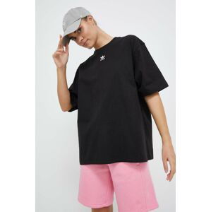 Bavlněné tričko adidas Originals Adicolor Essentials černá barva, IA6464